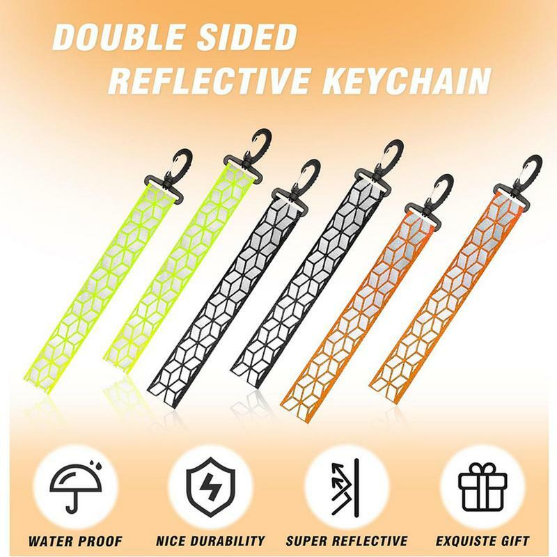 Reflective Backpack Pendant Clothing Safety Reflective Keychain Pendant Carefully Designed Safety Supplies For Camping