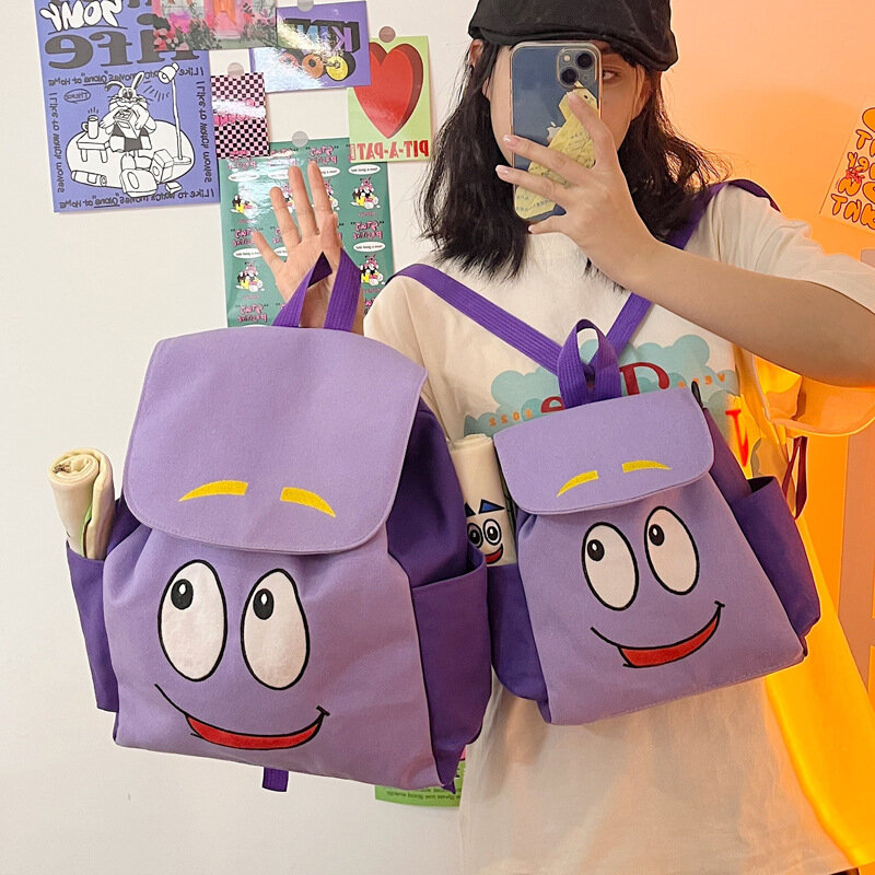 Tas punggung anak-anak, ransel sekolah A4 pelajar, tas kurir kapasitas besar, kartun, Disney, The Explorer