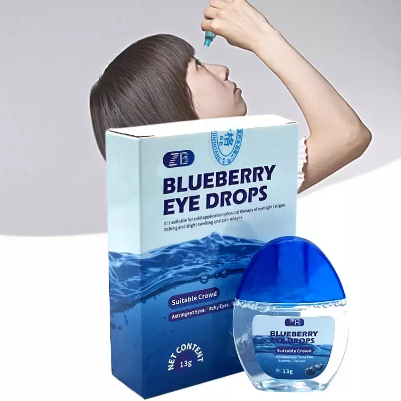 깨끗한 시력 이완을 위한 눈 콜드 압축 젤, 건조, 안구 피로, 건조, 가려움증, 빨간 눈, 흐릿한 시력 관리, 13ml