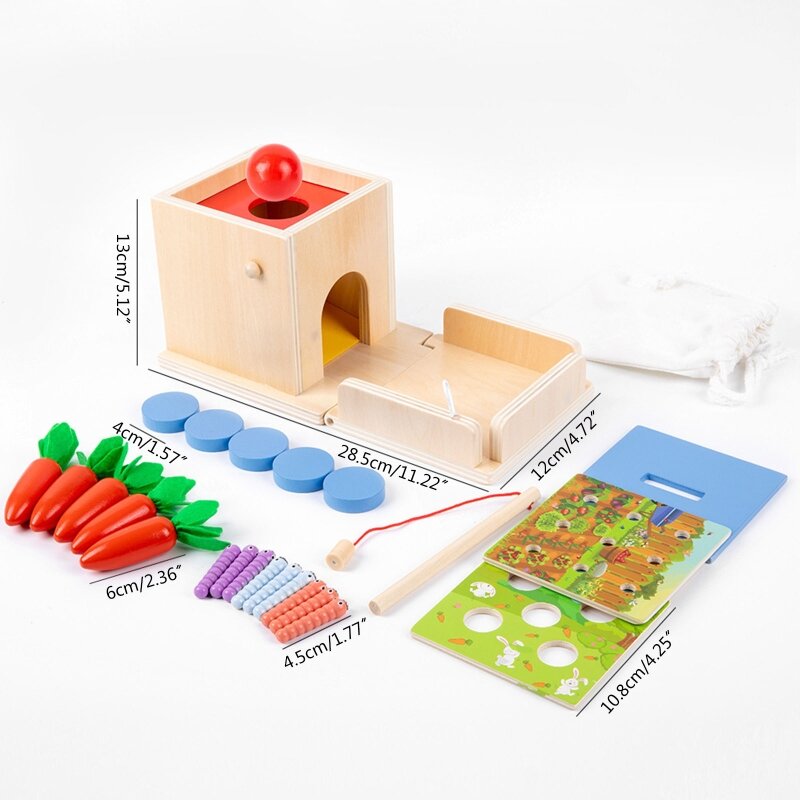 教育玩具木製ゲームセット子供の面白い改善インテリジェンス3-5