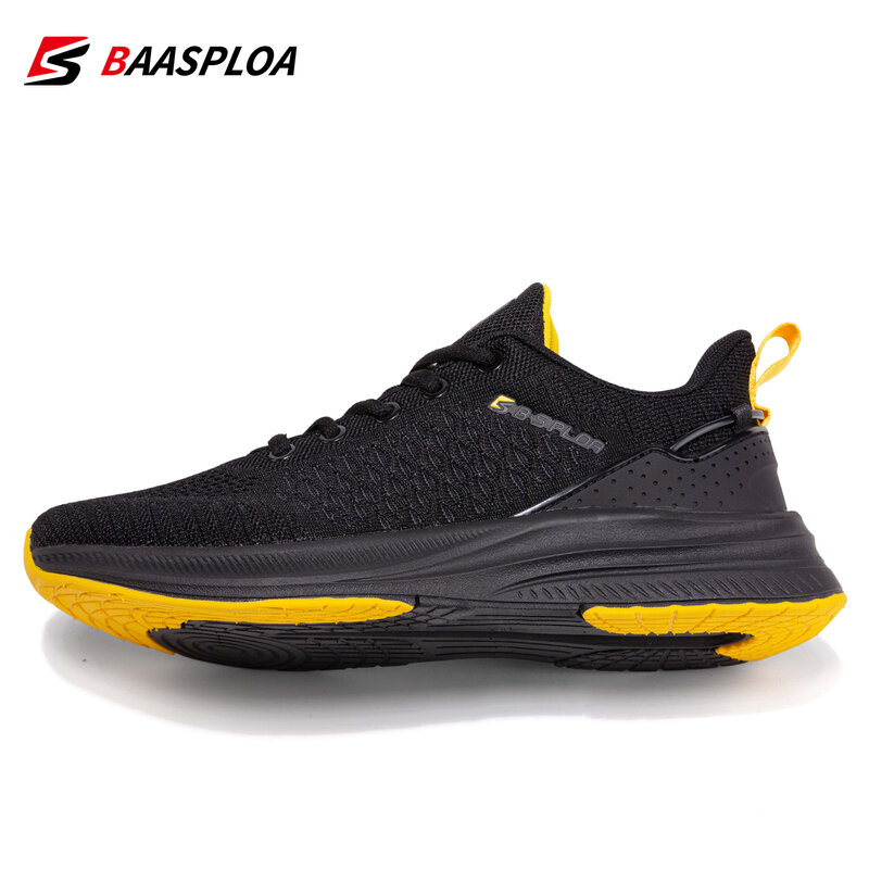 Baasploa Lightweight Running Shoes For Men 2023 Men's Designer Mesh Casual Sneakers Lace-Up Male Outdoor Sports Tennis Shoe