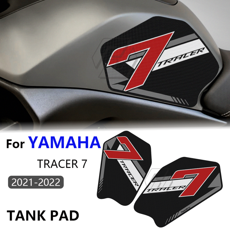 Dla Yamaha znacznik 7 2021-2022 uchwyt na zbiornik z podkładką trakcyjną na bok ochraniacz kolan mata zbiornik gumowa naklejka