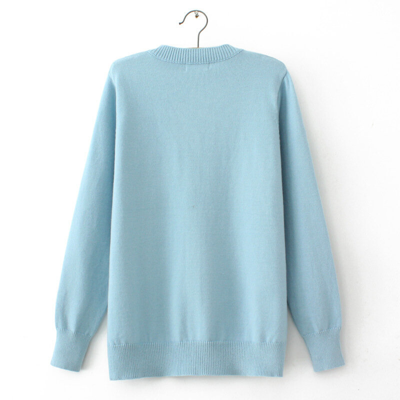 Damska Plus Size jesienno-zimowa sweter rozpinany odzież codzienna z długim rękawem haftowana dzianina dyniowa dzianinowe swetry