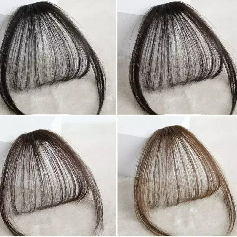 2PCS Fake Air Bangs Hair Styling Tools Hair Clip Hair Extensions Synthetic Hair Fake Bangs Natural Wig Clip In Bangs
