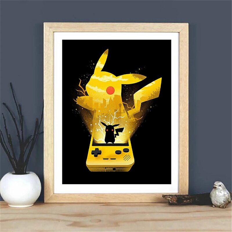 Pintura de diamantes de Pokémon 5D DIY, bordado de dibujos animados japoneses, mosaico de taladro completo, punto de cruz, diamantes de imitación, decoración del hogar, regalo para niños