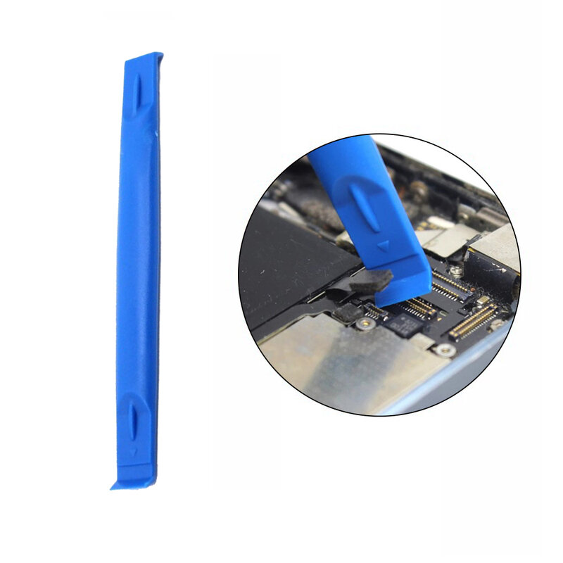 10 buah 83mm alat pembuka plastik linggis silang DIY Spudger silinder untuk Laptop PSP perbaikan membongkar alat tangan biru muda