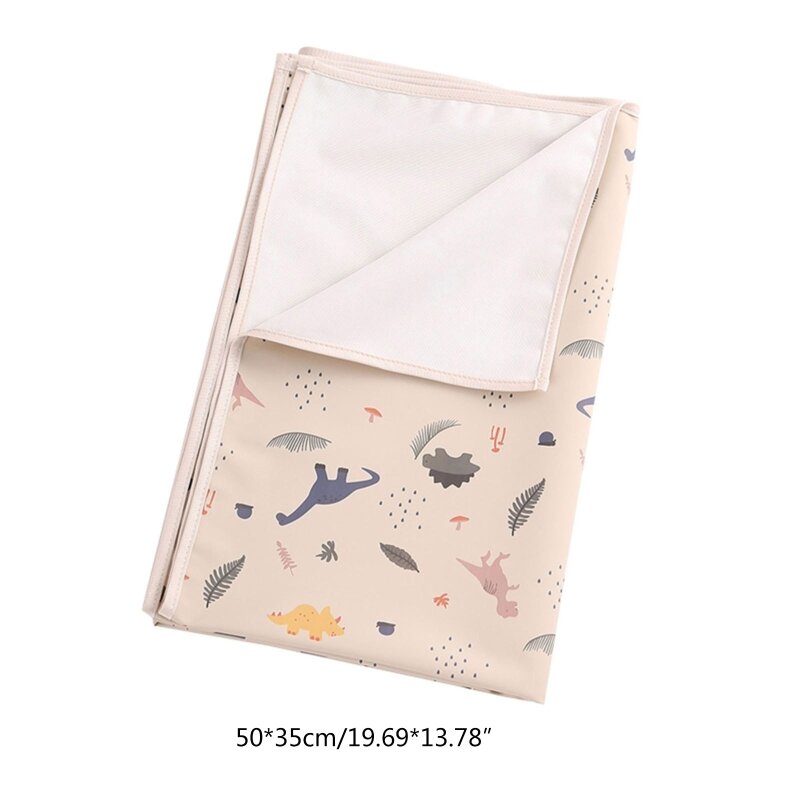 35x50cm 휴대용 아기 교환 패드 방수 재사용 가능한 기저귀 커버 교환 패드