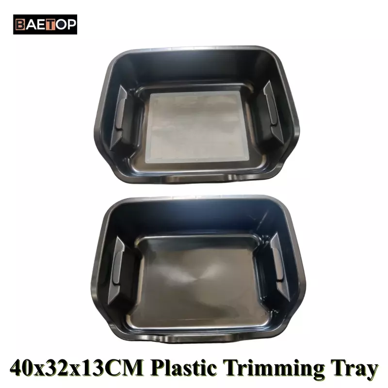 Plastic Trimming Tray Bin Set, 150 Micron Screen Mesh for Buds and Herbs, Fast Trimming Work Tool, ABS, 40x32x13cm