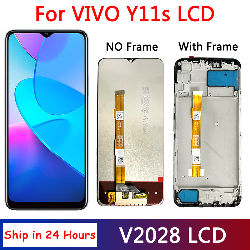 LCD 디스플레이 터치 스크린 디지타이터 어셈블리, VIVO Y11s Y11 s V2028 용 정품 6.51, Y11S LCD 교체