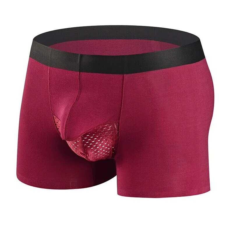 Modal Seamless Men's Underwear High Quality Breathable Sexy Elephant Nose Panties Male Comfortable Seperation Pouch Boxer Shorts