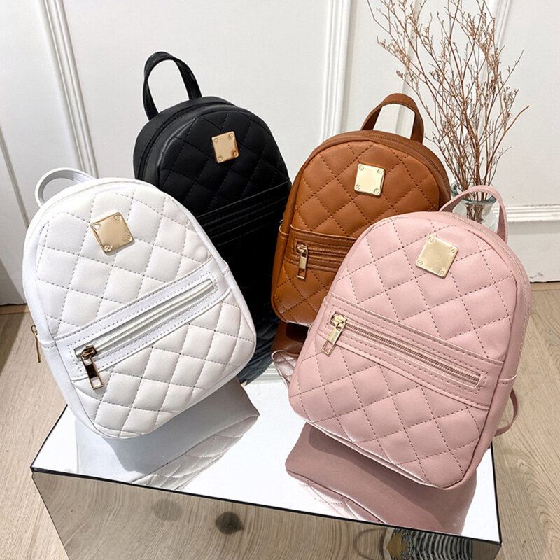 PU Leather Mini Women Backpack Multi Function Ladies Phone Pouch Pack Ladies School Backpack Shoulder Bags for Women Mochilas