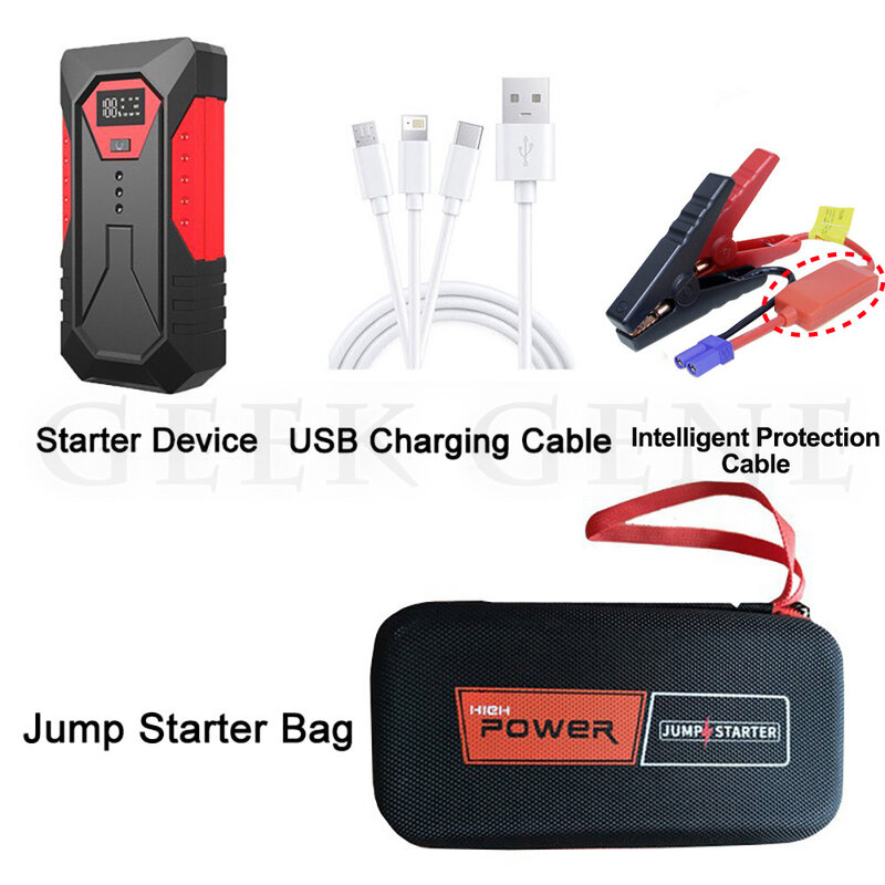 New 1200A Car Jump Starter 18000mAh Power Bank Petrol Diesel Car Battery Charger Starting For Auto Battery Booster to Start Car
