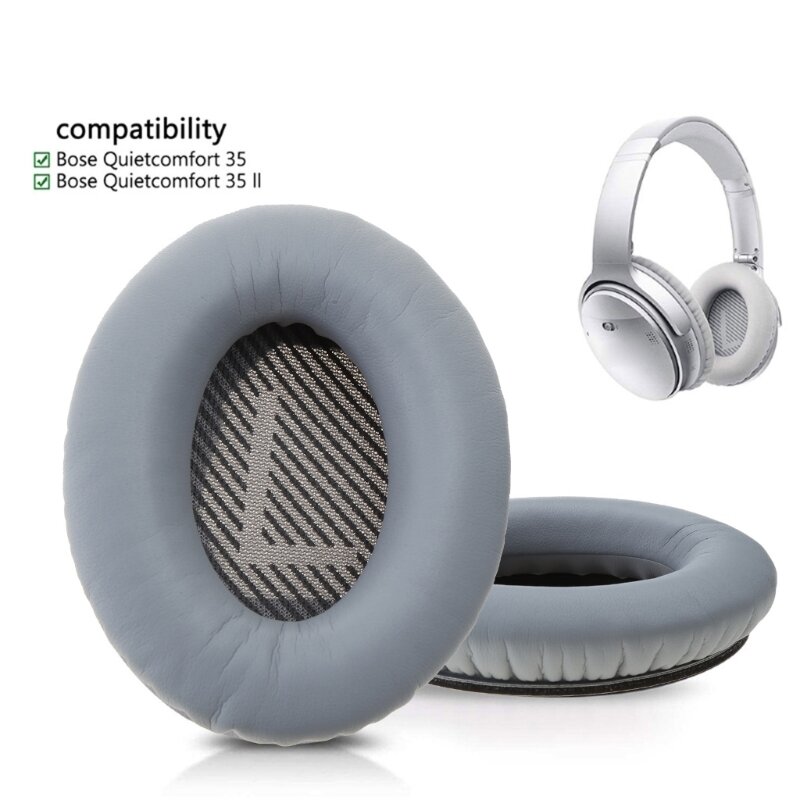 Almohadillas cubre orejeras para auriculares QC35 orejeras reemplazadas almohadillas antiguas cómodas usar