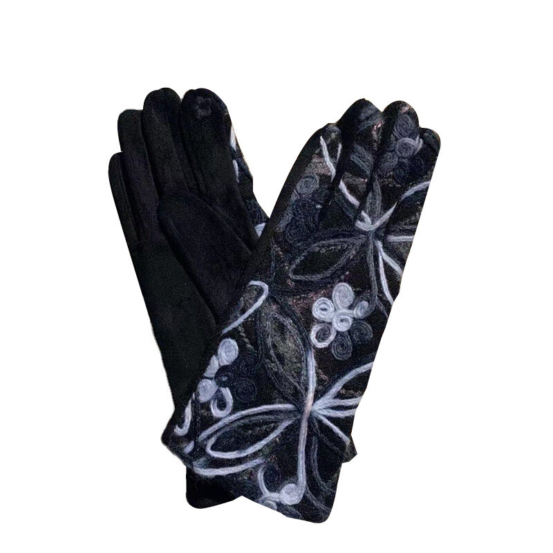 Модные женские перчатки KayCrowne, зимние Элегантные Перчатки из пряжи с рисунком и сенсорным экраном, теплые ветрозащитные перчатки для вождения, Прямая поставка, T184