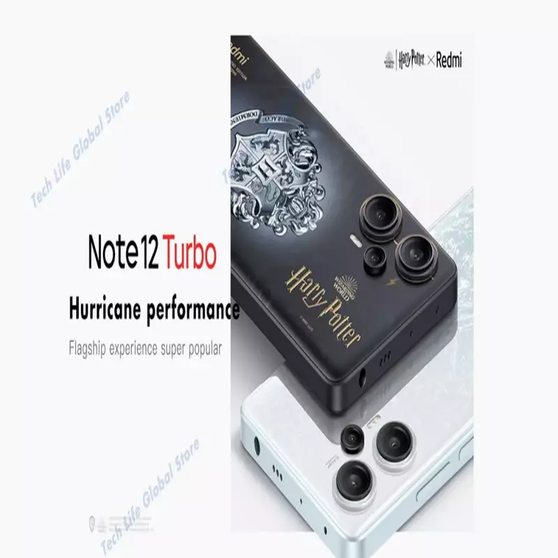 Redmi-Note 12 Turbo Smartphone, Edição Harry Potter, 12GB, 512GB, NFC, Snapdragon 7, Gen 2, Carga Flash Rápida 67W, Versão CN, 5G, 2023