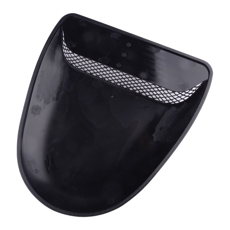 Glossy Black Plastic Universal Car Air Flow Intake Hood Scoop Vent Bonnet Decorative Cover