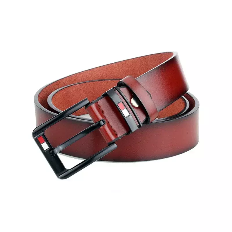 2024New Fashion Designer Brand Men Belt High Quality PU Leather Strap Pin Buckle Fancy Vintage Belts for Jeans Leisure Waistband