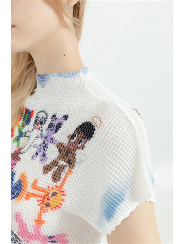 Camiseta Harajuku coreana para mujer, camiseta de manga corta con estampado gráfico Y2k, a la moda Vintage ropa de calle, camisetas de cuello redondo para verano