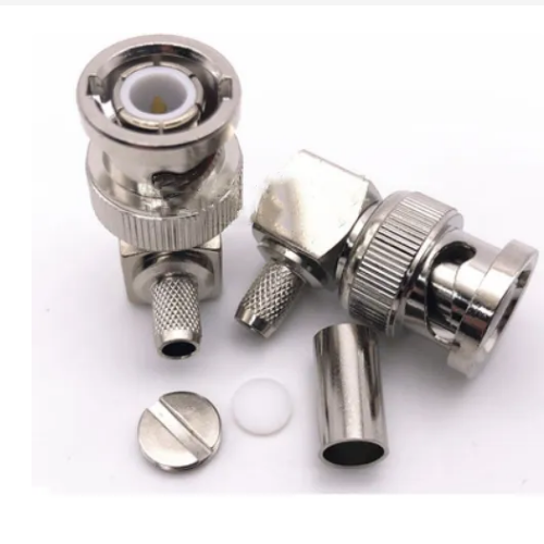 10pcs Q9 BNC Male Plug Right Angle Crimp for RG58 RG400 RG142 cable RF Coaxial Adapter Connector
