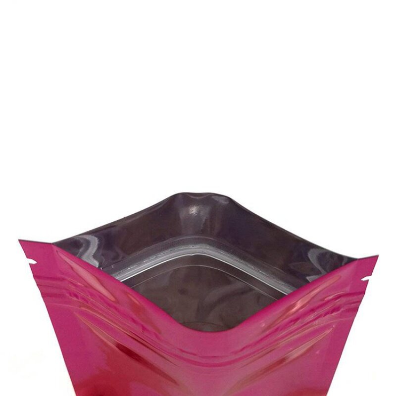 Petit Sac en Aluminium Mylar Opaque avec Fermeture Éclair, Produit Personnalisé, Logo Coloré Imprimé, Plastique, Holographique