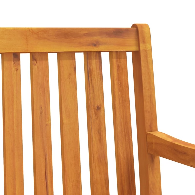 파티오 벤치 튼튼한 아카시아 목재 43.3 "x 21.9" x 35.4 "야외 의자, 베란다 가구