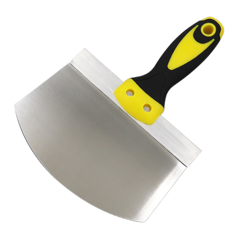 Stainless Steel Putty Knife Wall Paint Plaster Trowel Arc Ash Shovel Paint Feed Filling Scraper Blade Spatula Construction Tools