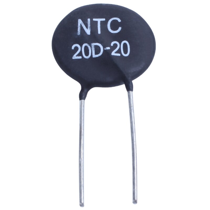 Termistore 4X 20D-20 NTC per la limitazione della corrente di emergenza dell'alimentatore alimentatore CFL, nero