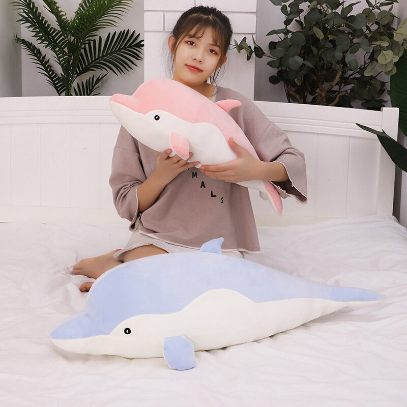 30cm/35cm/50cm piękny delfin pluszowa zabawka wypchana miękkie słodkie lalki zwierząt dekoracja Sofa poduszka dla dziecka prezenty 8cm/10cm