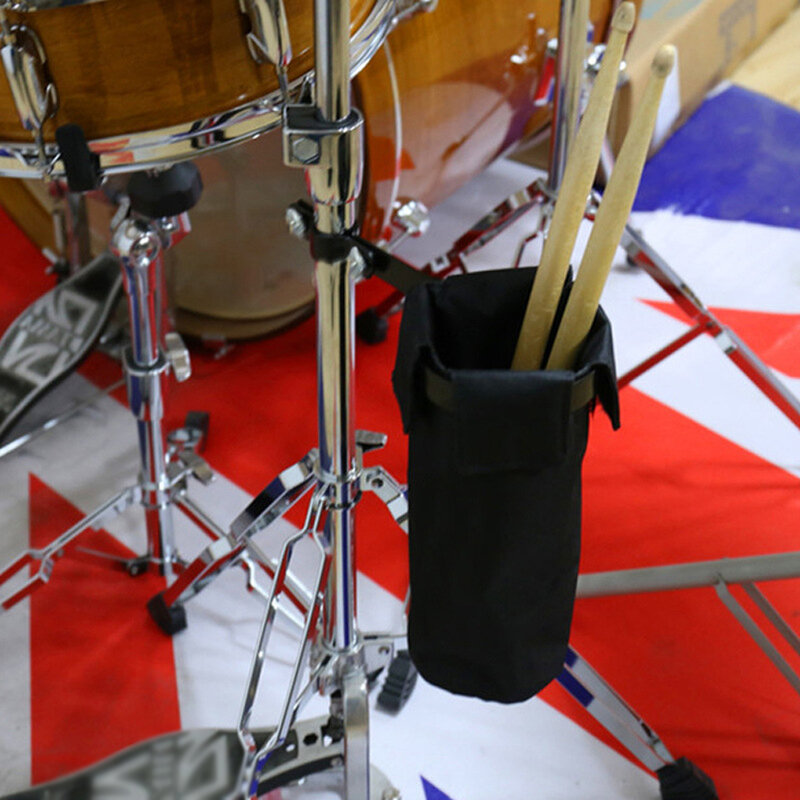 Pemegang stik Drum, tas penyimpanan penjepit wadah stik Drum, ringan, kapasitas besar, dapat disesuaikan, musisi remaja