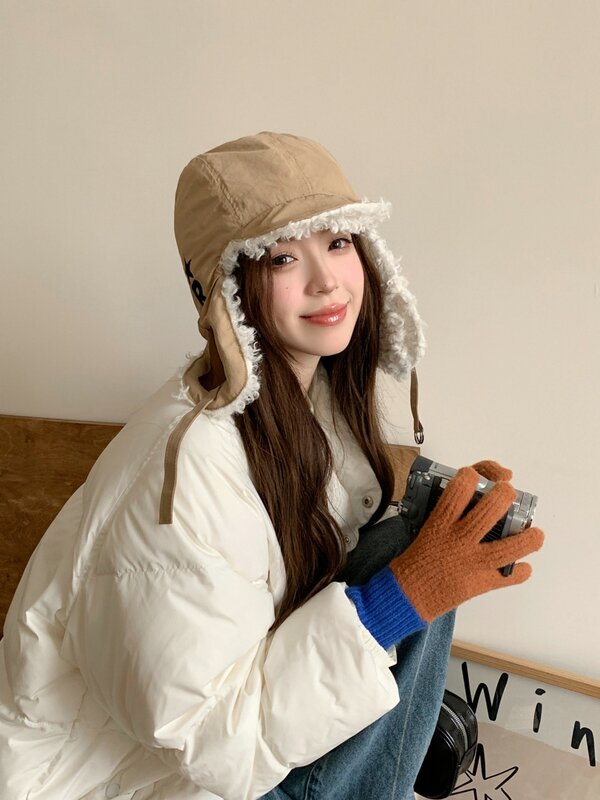 Модные контрастные перчатки, вязаные перчатки для сенсорного экрана, женские зимние перчатки, теплые перчатки для верховой езды, рабочие перчатки, варежки для женщин