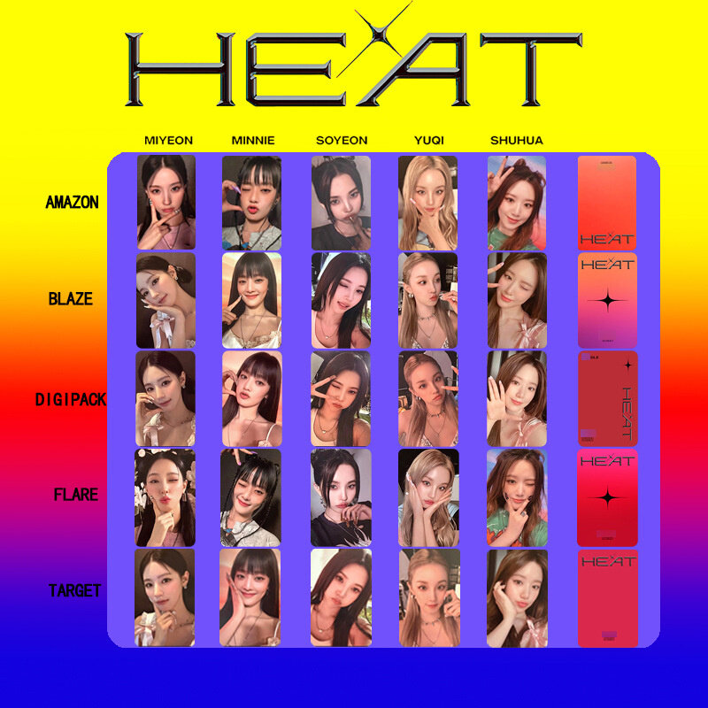 10 Stuks Kpop (G)I-DLE Meisjes Gidle Selfie Fotokaart Album Lomo Kaart Minnie Hua Shuyuqi Soojin Miyeon Fan Favoriete Cadeau Ansichtkaart