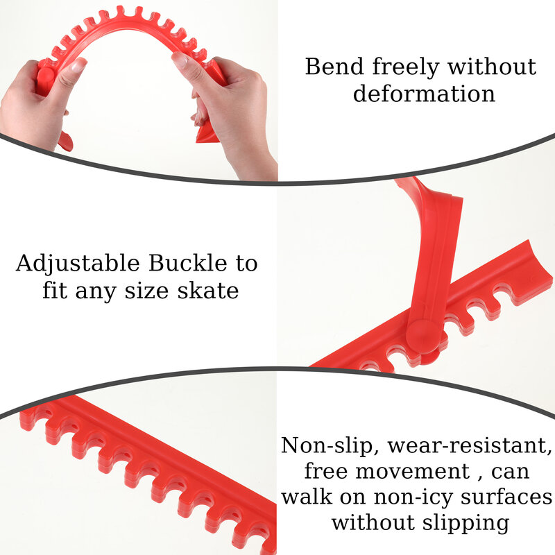 2 pacchi/lotto fibbia regolabile per protezioni per pattini da ghiaccio personalizzate progettate per un massimo Comfort durevole