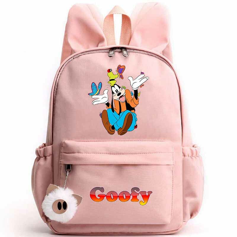 Disney A Goofy Movie Mochila para meninas e meninos, mochila infantil, mochilas escolares casuais, mochilas de viagem, fofas