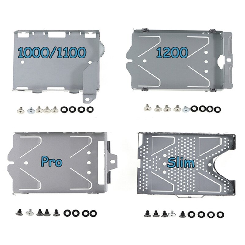 Soporte de montaje de soporte de soporte de bandeja de metal HDD para PS4 1100/1200/Slim/Pro Bandeja de soporte de unidad de