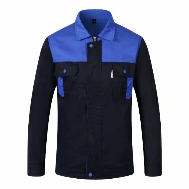 Ochrona pracy kombinezony z długimi rękawami dla warsztatów męskich fabryczne mundury inżynieryjne kurtki oprzyrządowanie do sprzedaży hurtowej.