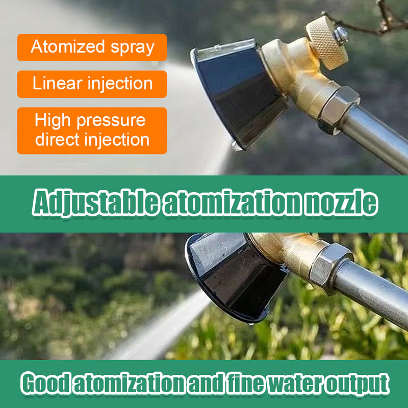Ugello spruzzatore di pesticidi ad alta pressione irrigazione regolabile ugello a vortice d'aria giardinaggio agricolo controllo dei parassiti