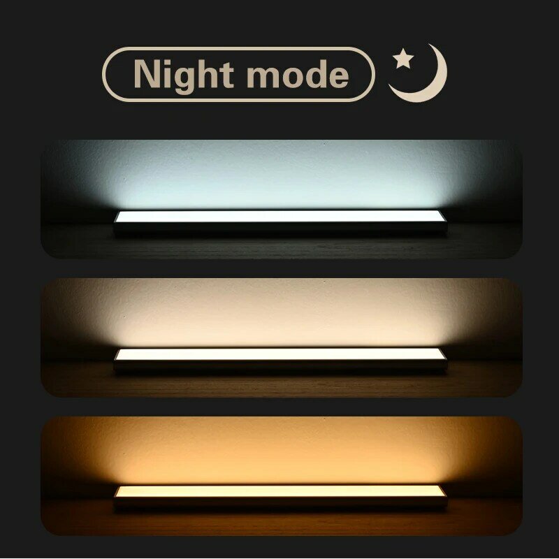 Luz LED blanca Dual CCT para armario, lámpara nocturna con Sensor de movimiento, recargable por USB tipo C, para dormitorio, cocina, armario