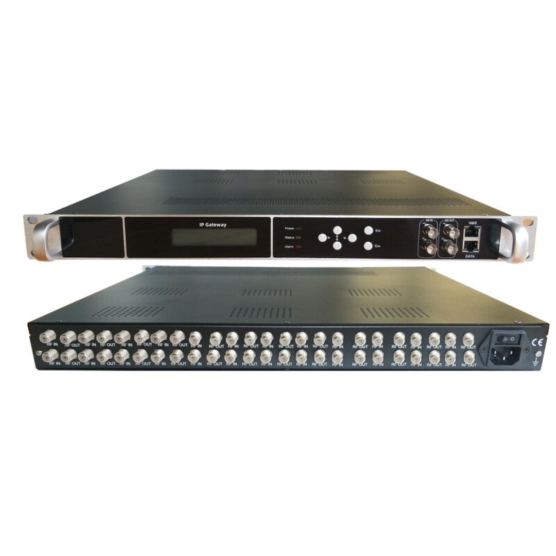 Multistream PLS T2-MI sistema iptv headend 24 sintonizzatore ISDBT FTA al Gateway IP