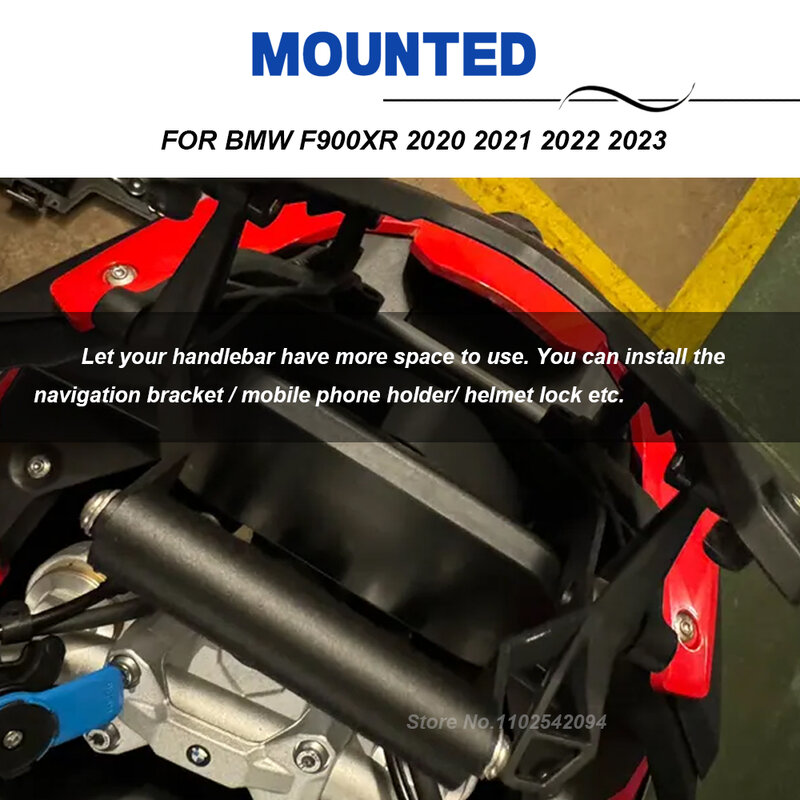 แผ่นนำทางรถจักรยานยนต์ตัวยึดที่จับโทรศัพท์มือถือจีพีเอสสำหรับรถ BMW F900XR 2020 2021 2022 2023 F900 F 900 XR 900XR