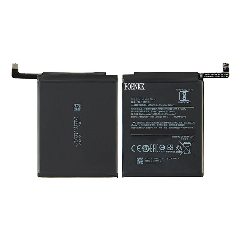 Baterai pengganti kapasitas tinggi 100% untuk Xiao mi 9 MI9 M9 MI 9 BM3L baterai ponsel asli 3300mAh dengan alat