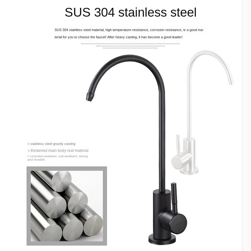 Pemurni air dapur Stainless Steel 304, pemurni air pendingin tunggal, keran air minum langsung