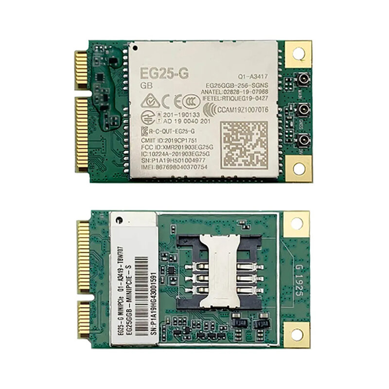 Quectel EG25-G/EG25GGB-MINIPCIE Mini Pcie Módulo CAT4 para slot para cartão SIM Global Band (Opcional)