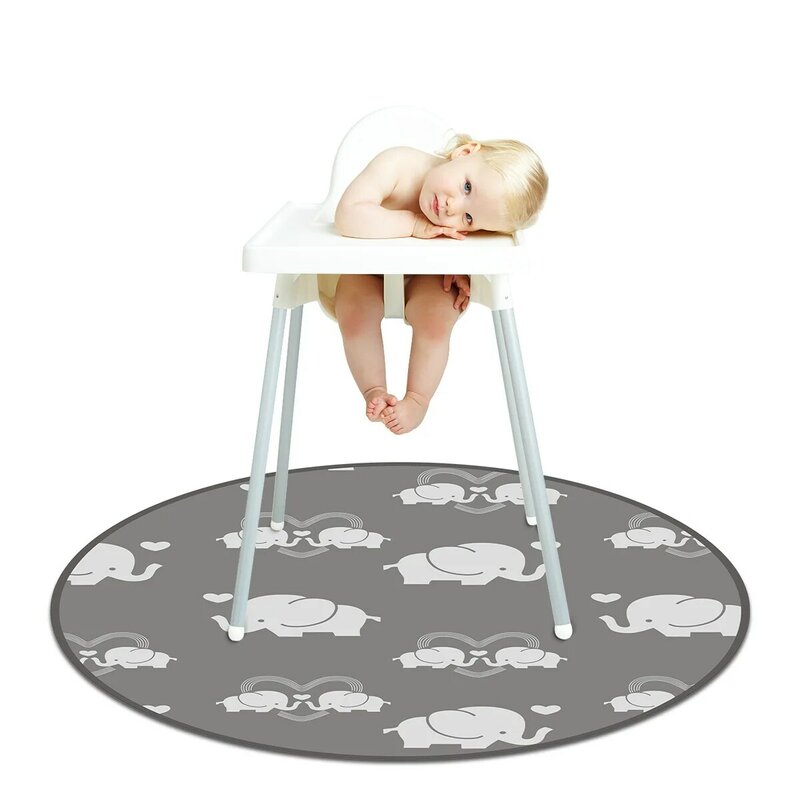 아기 높은 발 의자 다이닝 매트, 미끄럼 방지 바닥 매트, 게임 피크닉 매트, 식탁보, 먼지 방지 방수 패드