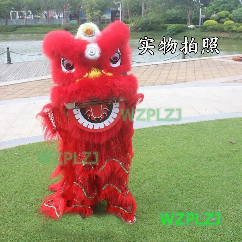 Fato de dança do leão para crianças dos 3 aos 12 anos, para festa, performance, esporte, ao ar livre, evento, mascote, fabricado na china