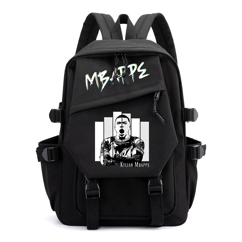 Mbappe-mochila escolar con estampado de avatar para estudiantes, mochila informal para niñas