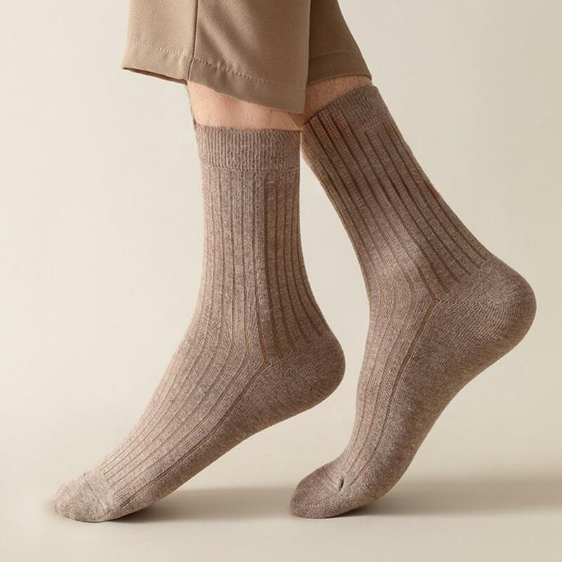 Calcetines clásicos de negocios para hombre, medias de algodón de alta elasticidad, transpirables, suaves, sin olor, Color sólido