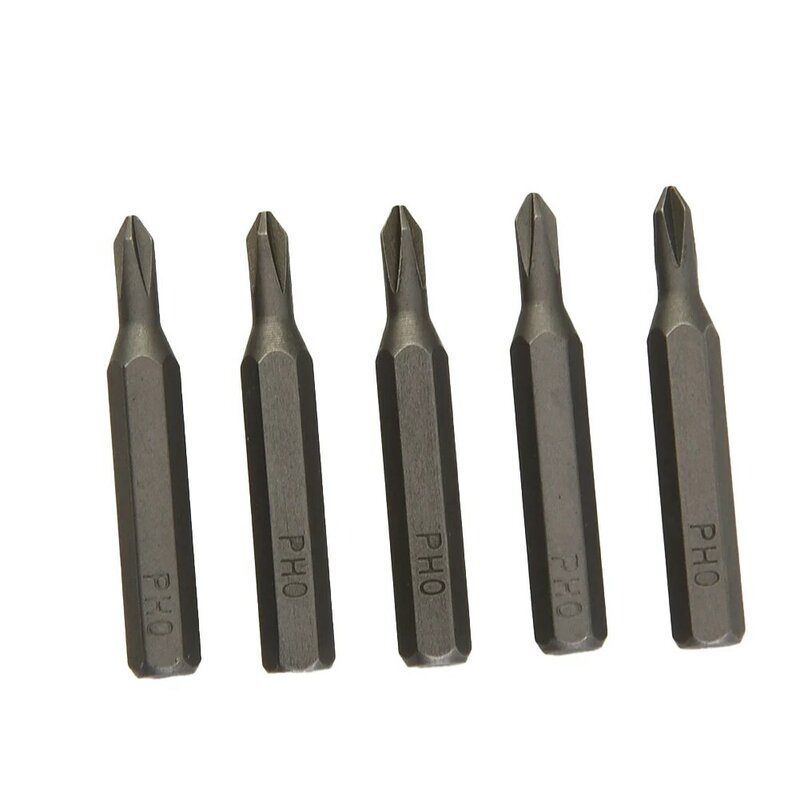 Brocas de destornillador cruzado H4 × 28mm, PH0000, PH000, PH00, PH0, PH1, PH2, vástago hexagonal de 4mm, herramienta de mano para bricolaje, brocas de destornillador Phillips