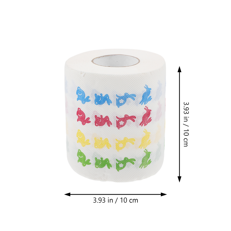 กระดาษชำระ2ม้วนสำหรับตกแต่งลายอีสเตอร์กระดาษชำระแบบใช้แล้วทิ้งผ้าเช็ดปากผ้าม่านตกแต่งทิชชู่