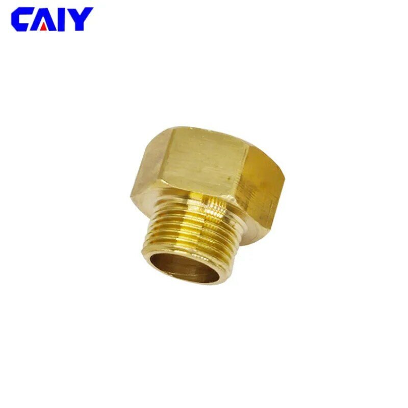 Brass 1/8" 1/4" 3/8" 1/2" M14 M20 Male to Female Threaded Hexagonal Bushing Reducing Pipe Fitting Gas Connector Adapter Coupler