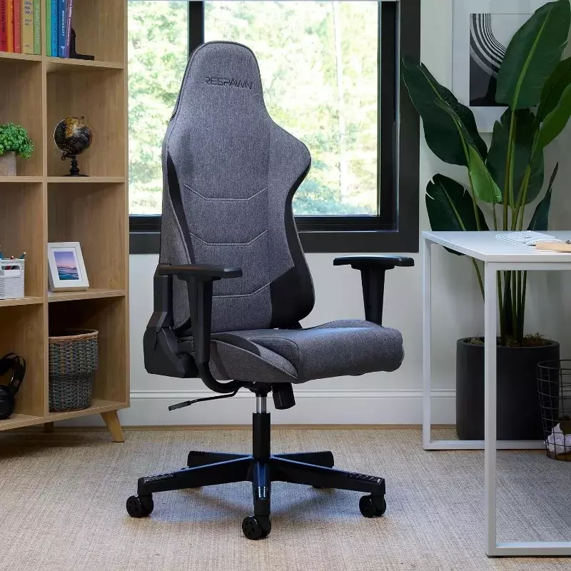 Respawn-Cadeira ergonómica para jogos, Racing, encosto de cabeça integrado, reclinação 135 °, inclinação ajustável e bloqueio angular, 110, cinzento, 2024